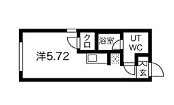 Ludens戸越銀座 5階ワンルームの間取り