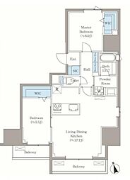 VISTA西早稲田 9階2SLDKの間取り