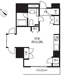 朝日メトロステージ西巣鴨 9階ワンルームの間取り
