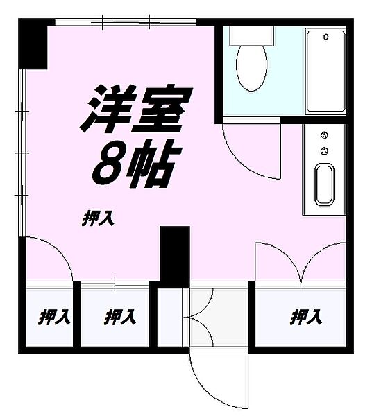 東京都八王子市明神町１丁目(賃貸マンション1R・2階・20.25㎡)の写真 その2