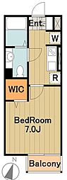 グリーンテラス多摩 ワンルームの間取図画像