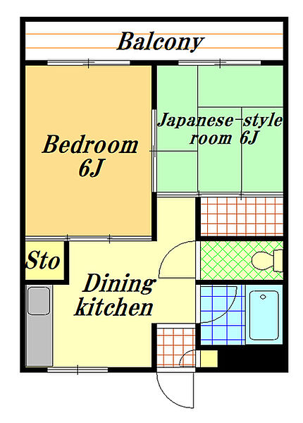 第3吉岡マンション ｜千葉県浦安市富士見２丁目(賃貸マンション2K・2階・34.00㎡)の写真 その2