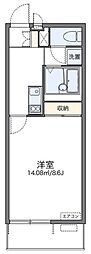 レオネクストグリーンビレッジ2 1Kの間取図画像