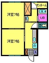 シャレー加賀 201 ｜ 新潟県上越市大豆２丁目4-6（賃貸アパート2K・2階・41.39㎡） その2