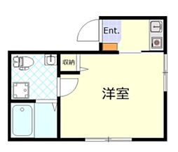 SINCREASE代田橋 4階1Kの間取り
