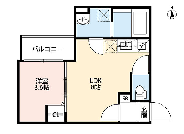 兵庫県尼崎市水堂町２丁目(賃貸アパート1LDK・3階・27.94㎡)の写真 その2