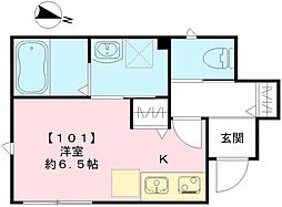 PARFAIT ワンルームの間取図画像