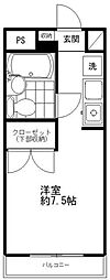 メゾン・ド・別所 ワンルームの間取図画像