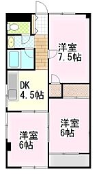 シャトレーゼ・ソフィア 3Kの間取図画像