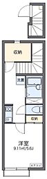 レオネクスト新座ブルー 1Kの間取図画像
