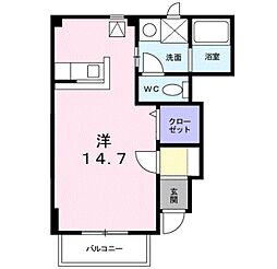 イノセントエンジェル ワンルームの間取図画像