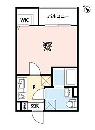 山陽電鉄本線 西代駅 徒歩6分の賃貸アパート 2階1Kの間取り