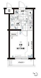 ガリシア江古田 2階1Kの間取り