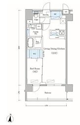 Urbanex森下2 1LDKの間取図画像