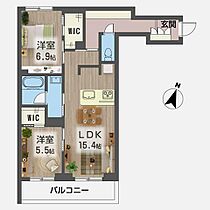 ミ・ロワール 00303 ｜ 埼玉県越谷市千間台西４丁目9-11（賃貸マンション2LDK・3階・69.98㎡） その12