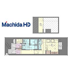 あんしん奥本町08-1085 1階ワンルームの間取り