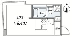 trias532 1DKの間取図画像