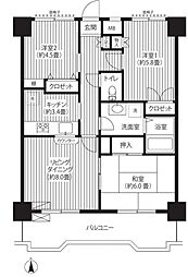 関寅ビル第二 2SLDKの間取図画像