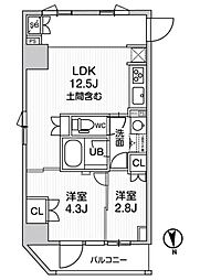 nido新御徒町 2LDKの間取図画像