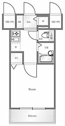 ステージファースト目白 1Kの間取図画像