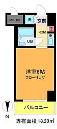 ダイアパレス錦糸町第5 1Kの間取図画像