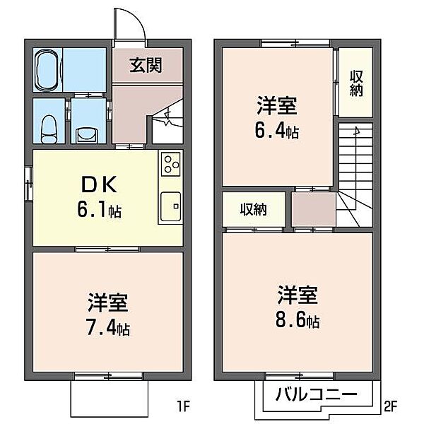 アルカディア 102 千葉県佐倉市王子台５丁目 賃貸アパート3dk 1階 64 00 シャーメゾンショップ 丸長ハウス株式会社 佐倉店 の詳細情報 賃貸スタイル 物件id212021184531