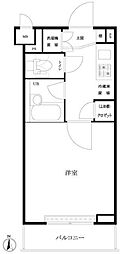 ルーブル大鳥居 1Kの間取図画像