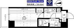 グランドコンシェルジュ池袋本町イースト 1Kの間取図画像