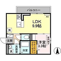 プリムローズII 301 ｜ 新潟県長岡市美沢３丁目1（賃貸アパート1LDK・3階・32.77㎡） その2