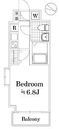 菱和パレス世田谷桜新町 1Kの間取図画像