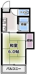 河合ビル 1Kの間取図画像