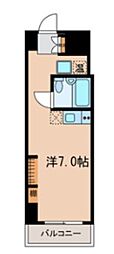 サンクレストビル ワンルームの間取図画像