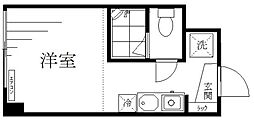 サンハイム田町 3階ワンルームの間取り