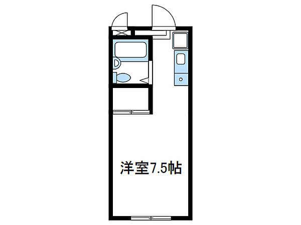 神奈川県厚木市幸町(賃貸マンション1R・3階・21.00㎡)の写真 その2