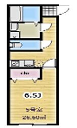 Ambition稲城 3階1Kの間取り