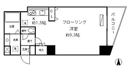 ドゥーエ青物横丁 1Kの間取図画像