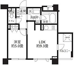 クリオ渋谷ラ・モード 2階1LDKの間取り