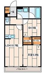 さくら十番館 1SLDKの間取図画像