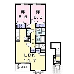 間取図画像 2LDK