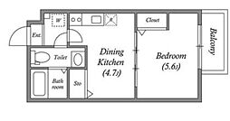 GRAN PASEO舎人 1階1DKの間取り