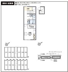 レオパレス芦花公園1 1Kの間取図画像