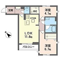 フレグランルーテ 00101 ｜ 千葉県千葉市中央区松ケ丘町635（賃貸マンション2LDK・1階・55.88㎡） その2