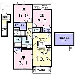 間取図画像 3LDK
