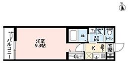 エフマーレ 1Kの間取図画像