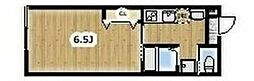 アンビション豊春 1階1Kの間取り