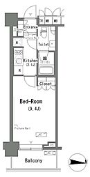 ParkAxis辰巳STAGE 1Kの間取図画像