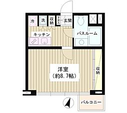ＪＯＹＣＥ広尾 3階1Kの間取り