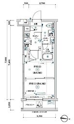 ARCOBALENO KITA-AYASE 2Kの間取図画像