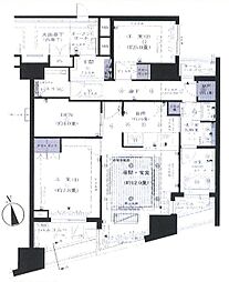 ヒルズ新宿御苑 8階2SLDKの間取り