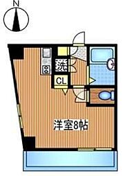 パークサイド西巣鴨 ワンルームの間取図画像